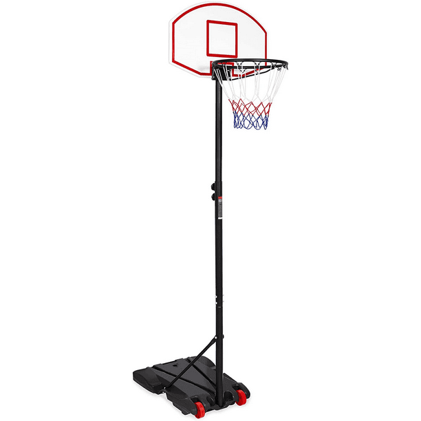 Height-Adjustable Basketball Hoop System Portable Basketball Goal Outdoor Kids